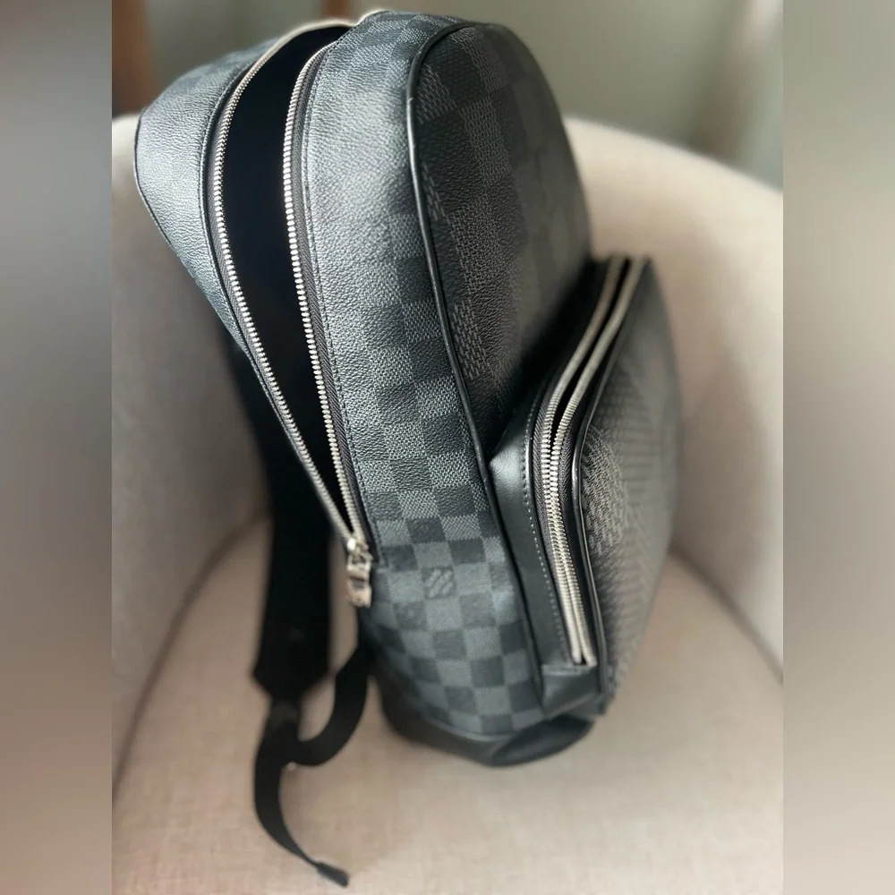 Louis Vuitton Black Damier Graphite Canvas Backpack